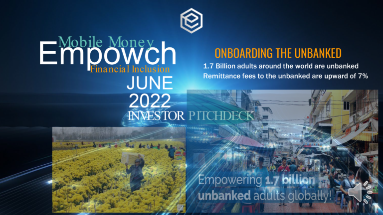 Empowch's Fintech Pitch Deck Cover